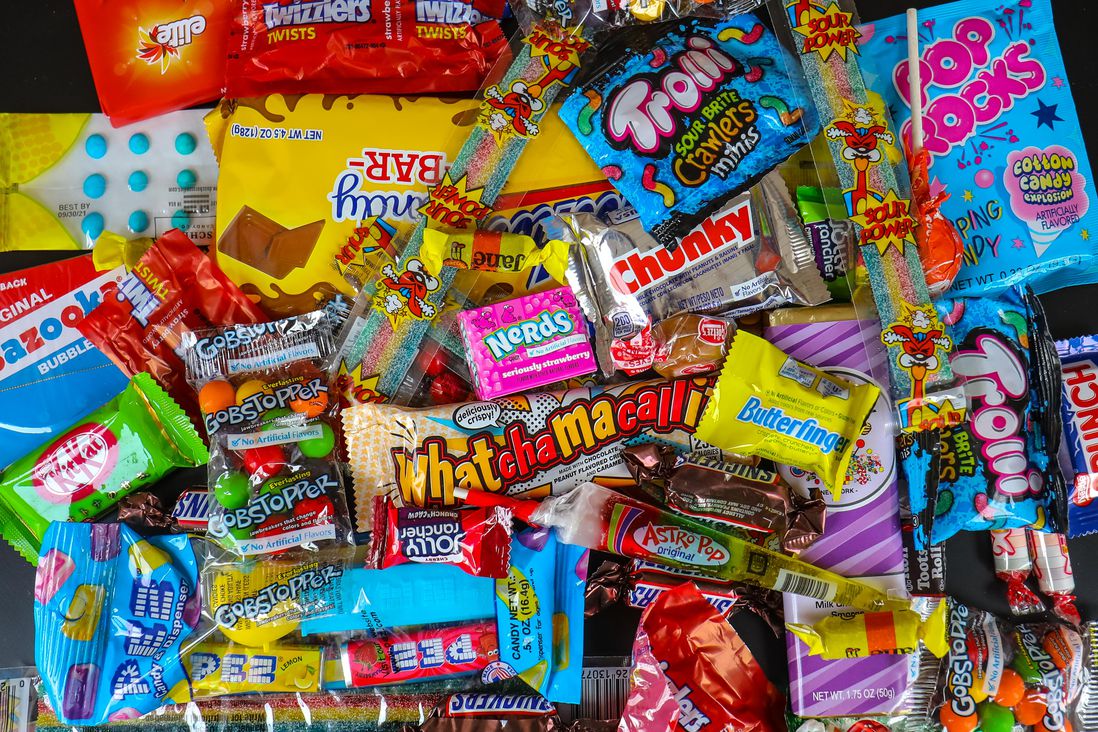 the candy pile